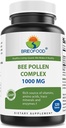 Brieofood Bienenpollenkomplex 1000 mg 120 Tabletten - Hergestellt mit Bienenpollen, Bienenpropolis und Royal Jelly Pulver