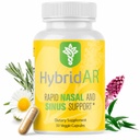 HybridAR Rapid Sinus Relief und Beruhigung – Fast Acting Non-Drowsy Sinus Support and Medicine - Natürliche Dekongestants für Erwachsene mit Antihistamin, Quercetin und Butterbur für Allergien - 30 Kapseln