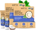 Matys Organic Atmen Sie einfach Nasal Salbe für trockene Nasen und Nasenlöcher Aufgrund von Allergien, Nasenblutungen, CPAP & Oxygen Device Irritation, Saubere Saline Alternative für Erwachsene & Kinder, 2 Pack, 0,5 oz Jede