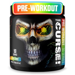 Der Fluch! Pre Workout Pulver für Männer & Frauen, Koffein, Beta-Alanin, Kreatin, L-Citrullin, 50 Servierungen, Sauer Candy Flavor – Boost Energy, Strength & Focus