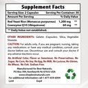 Best Naturals Red Yeast Rice mit COQ10 & Niacin 500 mg