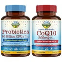 Terranics Probiotics & CoQ10 Bundle, Heart & Digestion Health, 60 Billion Probiotics, Bioactive Coenzym Q10 200mg, Extra Virgin Olive Oil, Bundle & Save