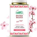 Schlangenmarke Prickly Heat Cooling Powder für jeden Tag - Anti-Chafing, Hitze-Rash Relief, Soft Sakura Scent (4.9 Oz / 140g)