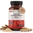 DailyNutra KSM-66 Ashwagandha 600mg Bio-Root-Extrakt - Hohe Potenz-Ergänzung mit 5% Withanolides | Relieves Reifen, unterstützt Entspannung, Fokus, Energie, & Muskelwachstum (90 Kapseln)