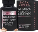 Bella Vérité. Probiotic & Prebiotic Complex - Unterstützung Frauen Verdauungs- & Gut Gesundheit - 3.45 Billion CFU Lactobacillus Probiotics für klarere Haut - Tägliche Probiotische Ergänzung (30 vegetarische Kapseln)