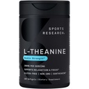 Sportforschung Doppelstärke L-Theanin Supplement - Suntheanin Softgels für Fokus, Entspannung und Alarm - Nicht-schläfrige Unterstützung mit Kokosöl, Nicht-GVO & Glutenfrei - 200mg, 120 Count
