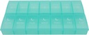 7 Tage Wöchentliche Pille AM Organizer, ShysTech Große Pille Fall Pille Box 2 Zeit ein Tag für Pillen / Meditation / Ergänzungen / Vitamin (Grün)