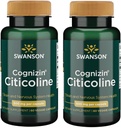 Swanson Cognizin Citicoline 1000 Milligramme 60 Veg Kapseln (2 Packung)