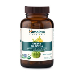 Himalaya Organic Garcinia Cambogia - Kräuterergänzung Unterstützung Gewicht, Appetitskontrolle und Lipid Stoffwechsel - Vegan, Non-GMO, Glutenfrei, 600 mg, 60 Caplets