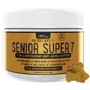 iHeartDogs Senior Super 7 Daily Dog Multivitamin - 7-in-1 Vitamin für Hunde Unterstützt Anti-Aging mit Antioxidantien, Probiotika, Lion's Mane, Turkey Tail, & Ashwagandha für Langlebigkeit & Kognitive Boost