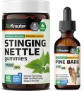 BIO KRAUTER Sting Nettle 60 Gummi & Pine Bark Tincture 2 Fl. Oz.