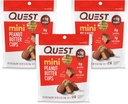 Quest Nutrition Mini Peanut Butter Cups, High Protein, Low Carb, Glutenfrei, 16 Count (Pack von 3)