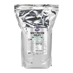 NOW Foods Sports Nutrition, Whey Protein Isolate, 25 g Mit BCAAs, Unflavored Powder, 10-Pound