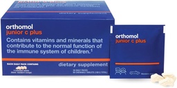 Orthomol Immun Junior C Plus, Kid's Multivitamin, Tangerine Flavor, 30-tägige Versorgung