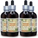 Winter-Savory (Satureja Montana) Tinktur, Organic Dried Leaves Liquid Extract (Markenname: HerbalTerra, Proudly made in USA) 4x4 fl.oz (4x120 ml)