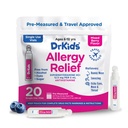 Dr. Kinder Allergy Relief Medizin mit Diphenhydramin - Pre-Measured Single-Use Vials, Kinder Antihistamin für Niesen, Runny Nose & Itchy Eyes, Mixed Berry Flavor, 20 Count (Pack von 1)