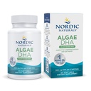 Nordic Naturals Algen DHA - 60 Soft Gels - 500 mg Omega-3 DHA - Zertifiziertes veganes Algenöl - Pflanzenbasiertes DHA - Unterstützung von Gehirn, Auge und Nervensystem - Nicht-GVO - 30 Portionen