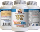 Katze Haar- und Hautergänzung - Tiere Haar- und Mantel Boost - für Hunde und Katzen - Unterstützt gesunde Haut Haarnägel - Katze Gesunde Haut - 1 Flasche (60 Tabletten)