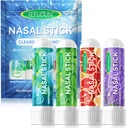 4PCS Nasal Stick,Nasal Inhaler Stick,Inhaler Nasal Stick für Sinus Relief&Vertigo Relief,Aromatherapie Inhalator mit ätherischen Ölen + Menthol (Mint,Wintermint,Tropical,Lavender)