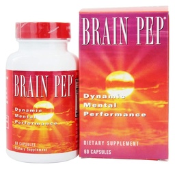 Natural Balance Brain Pep | Brain Funktionsergänzung mit Ginkgo Biloba, Kola Nut | Hilft Unterstützung verbesserten Gedächtnis, Fokus & Mental Clarity | 60 Kapseln