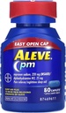 Aleve PM Caplets, Naproxen Sodium 220 mg (NSAID)/Diphenhydramin HCl 25 mg, Pain Reliever/Nighttime Sleep-Aid, Non-Habit Forming, 80 Count