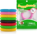 24 Pack Moskito Repellent Armbänder, Individuell Wrapped Repellent Armbänder, DEET Freie, natürliche und wasserdichte Band