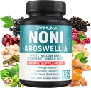 Noni Extrakt Kapseln mit Noni, Boswellia, White Willow Bark und mehr - 150 Kapseln für 5 Monate Versorgung