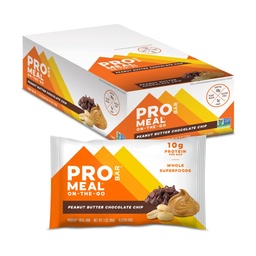 PROBAR - Meal Bar, Peanut Butter Schokoladenchip, Non-GMO, Glutenfrei, Gesund, Pflanzenbasierte Ganze Lebensmittel Zutaten, Natürliche Energie (12 Zähler)