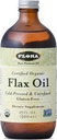 Flora - Flax-Öl - Kaltgepresstes, ungerafftes, organisches Flax Seed-Öl - Enthält Omega-3 & Omega-6 - Non-GMO & Gluten-Free - Halten Sie Chilled - 17 fl. oz. Amber Glasflasche
