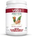 Vega Protein and Greens, Salted Caramel, Vegan Protein Powder, 20g Plant Based Protein, Low Carb, Keto, Dairy Free, Glutenfrei, Non GMO, Pea Protein für Frauen und Männer, 1.1 Pfund (17 Servierungen)