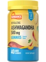 Sundance Ashwagandha Gummies | 500mg | 40 Vegan-Gummien | Vegan, Non-GMO und glutenfreie Ergänzung