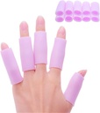 Povihome 10 Pack Finger Sleeve Protektor Silikon Thumb Protektor für Arthritis Basketball Mallet Finger Trigger Finger Corn Blister