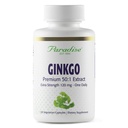 Paradise Herbs Ginkgo Biloba Extrakt, Super Potent, Ultra Pure, Vegan, Non GMO, Glutenfrei, 120 vegetarische Kapseln