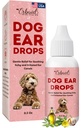 Hundereiniger – Alle natürlichen Ohr Tropfen für Hunde Ohr Infektion – Beseitigen Sie Yeast Odor, Loosens Wax, Verhindert Infektionen, Glättet Juckreiz – Safe, Gentle, Effective Itchy Ear Relief, Made in USA