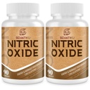 Nitric Oxid Supplement, Nitric Oxid Booster & 6-in-1 Phytonutrient Blend für Herz, Fluss, Immun - 90 Kapseln (2 Flasche)