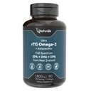 Naturalis Ultimate rTG Omega 3 Fischöl 1800mg aus Wild Neuseeland Tuna - Full Spectrum Omega3s EPA, DHA & DPA - Sustainable Sourced, Non-GMO, Gluten Free - 90 Softgels