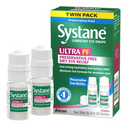 Systane Ultra Multi-Dosis Konservierungsmittelfreie Augentropfen Twin Pack (2x10ml)