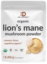 DEAL SUPPLEMENT Bio Lions Mane Mushroom Powder Supplement, 1.500mg pro Servieren, 1lb – Active Fruiting Body & Mycelium Extract – Natural Brain Nootropic & Immune System Booster – Non-GMO