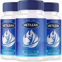(3 Pack) Metilean Weight Loss Supplement, Metilean Diteary Pills zu Melt Stubborn Belly Fat, Metilean Advanced Formula to Lose Pounds, Metilean Pastillas Bewertungen (180 Kapseln)