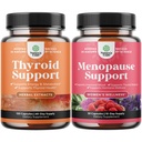 Bundle of Herbal Adrenal and Thyroid Support Complex - Mood Enhancer Energy Supplement für Schilddrüsengesundheit und Complete Herbal Menopause Supplement für Frauen für Nacht Schwitzen Stimmung und mehr