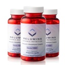 Relumins L-Glutathion-Ergänzungskomplex - Wellness-Geschenk für Mama - Weltweit fortschrittlichstes reduziertes Glutathion 1000 mg mit Alpha-Liponsäure für glattere und hellere Haut, hergestellt in den USA - 60 Caps x 3 Bots