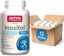 Jarrow Formeln Inositol 750 mg, Nahrungsergänzungsmittel, Leberunterstützung für zelluläre Gesundheit und allgemeines Wellness, 100 Veggie Kapseln, Bis zu einem 100 Tage Versorgung (Pack OF12)