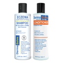 Eczema Shampoo & Conditioner (Combo Pack) - Flare Control Scalp & flake Relief-Therapie, die schützt, Moisturizes, und Repariert Haut von DermaSolve - Kinder & Erwachsene - Steroid kostenlos