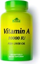 ALFA VITAMINS - Vitamin A - Fish Liver Oil 10.000 IU - Tägliche Nahrungsergänzung hilft Vision, Haut und Immunsystem - 100 Softgels