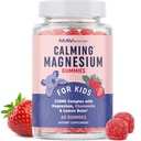 Magnesium Calming Gummi für Kinder | Erdbeere | Relaxation & Natürliche Wake-Sleep-Zyklus | Relaxing Magnesium für Kinder mit Kamille & Zitronenbalsam | Non-GMO, Gluten-Free | Calm Gummies 60ct