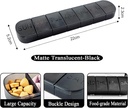 Pill Organizer Large, Weekly 7-Day Vitamins Case Dispenser, Matt Schwarz, Travel Medicine Pill Box Holder Container für Medikamente, Meds und Mineralien, Ergänzungen, Fischöl, Kapseln, Tablet