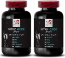 Übungsergänzung - NITRIC OXIDE BOOSTER - Stickstoffmonoxid, Stickstoffmonoxid Ergänzungen für Männer, körperliche Aktivität, Kraftunterstützung, Leistungssteigerung, A-AKG, Muskelunterstützung 2 Flaschen 120 Tabletten