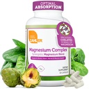 Zahler Magnesium Complex Supplement - Multi Magnesium Supplement Mischung mit Magnesium Glycinat, Malat, Aspartat, Taurinate und Oxid Plus Vitamin B6 - Knochen Nerve Herz & Muskel Gesundheit (60 Kapseln)