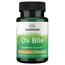 Swanson Ox Bile - Standardisierte 90 mg 60 Kapseln (1 Packung)