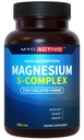 5-in-1 Magnesium Complex - hohe Absorption - Chelat Magnesium Glycinat, Malat, Citrat, Taurat, & Aspartate für Nerves, Muskeln, Knochen | 120 Kapseln | Magnesium Supplement